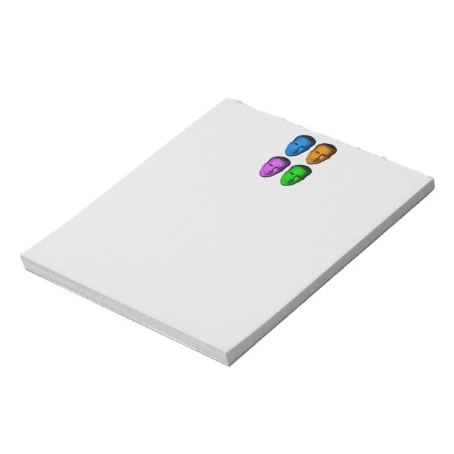 Richard Nixon in Vivid Color Notepad (Rotated)