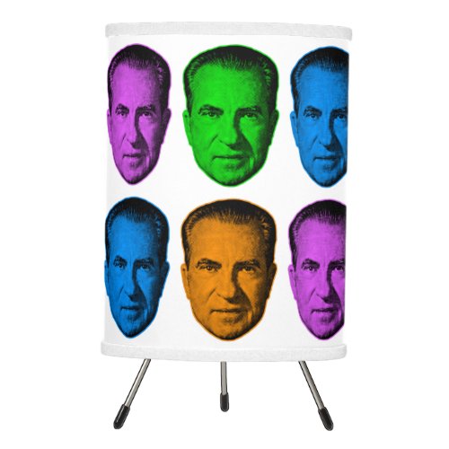 Richard Nixon in Vivid Color Tripod Lamp