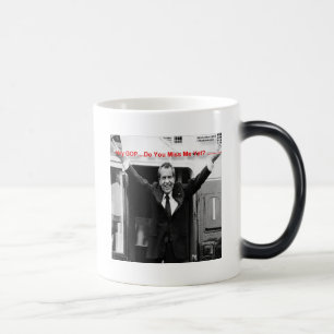 Richard Nixon "Miss Me Yet?" Funny Gifts & Tees Color Morph Mug