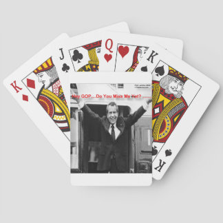 Richard Nixon "Miss Me Yet?" Funny Gifts & Tees Poker Cards