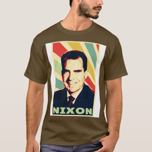 Richard Nixon Vintage Colors T_Shirt