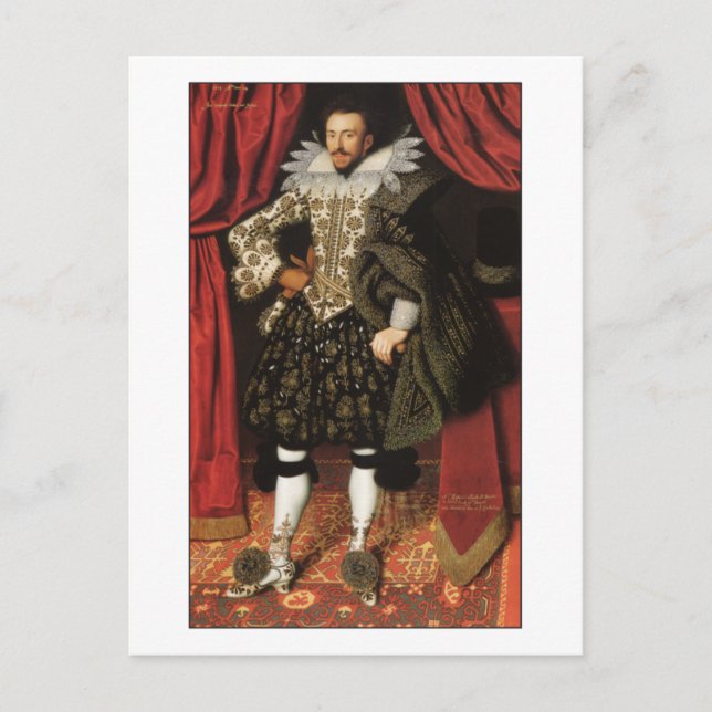 Richard Sackville by William Larkin Postcard (Front)