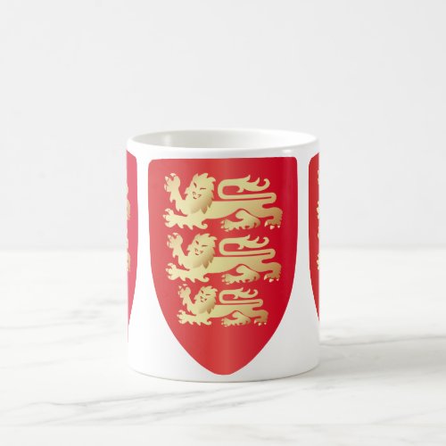 Richard the Lion Heart Shield in redfaux gold Coffee Mug
