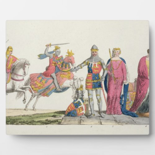 Richard the Lionheart John of Gaunt Edward III Plaque