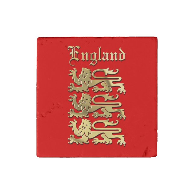 Richard The Lionheart's Great Seal of England Stone Magnet (Front)