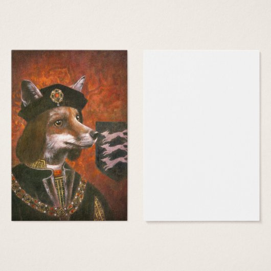 Richard The Third Fox ACEO Business Card (Front & Back)