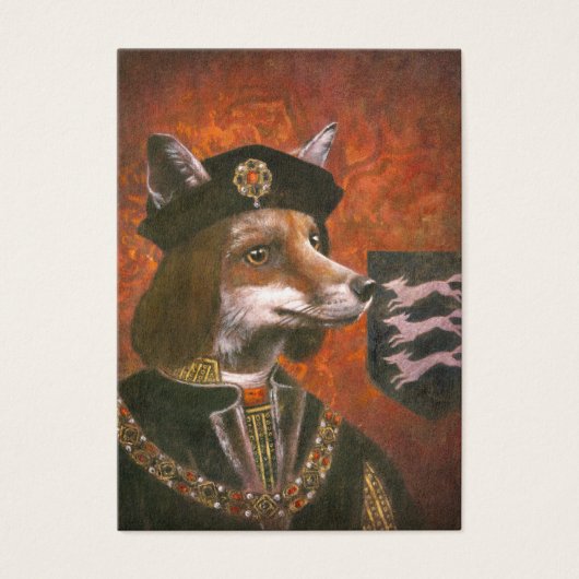 Richard The Third Fox ACEO Business Card (Front)