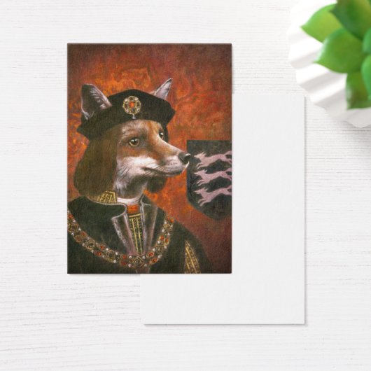 Richard The Third Fox ACEO Business Card (Desk)
