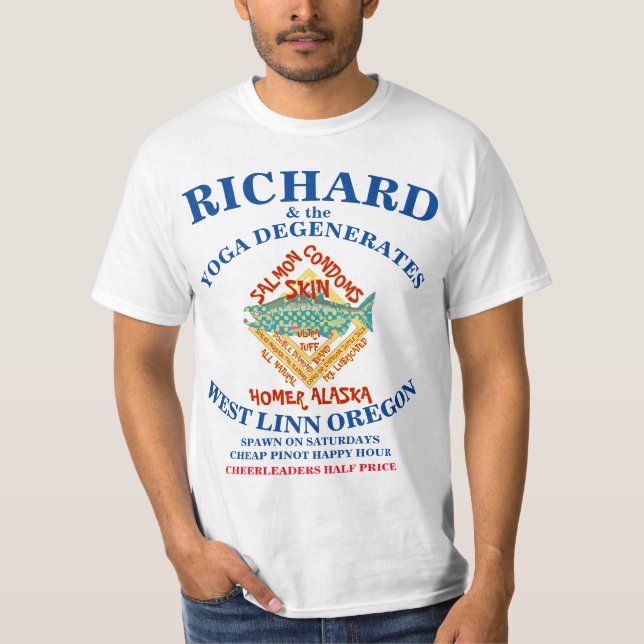 RICHARD & THE YOGA DEGENERATES WEST LINN OREGON OR T-Shirt (Front)