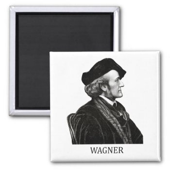 Richard Wagner  Black Magnet by historicimage at Zazzle