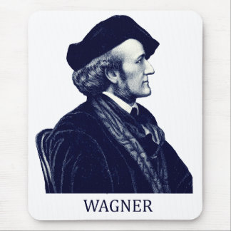 Richard Wagner, blue Mouse Pad