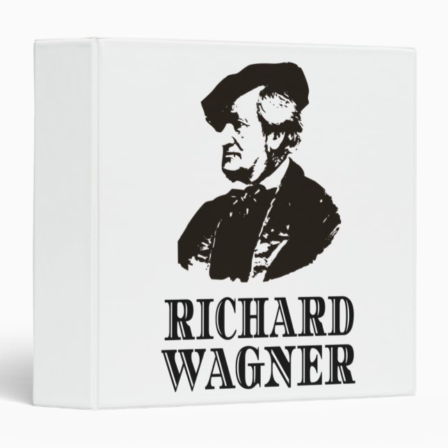 Richard Wagner Classical Music Composer Classic 3 Ring Binder (Front/Spine)