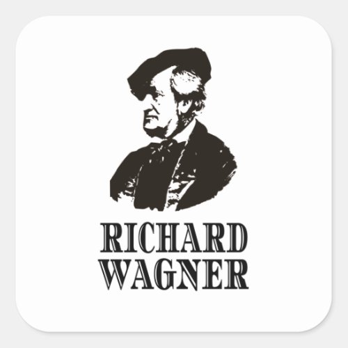 Richard Wagner Classical Music Composer Classic Square Sticker