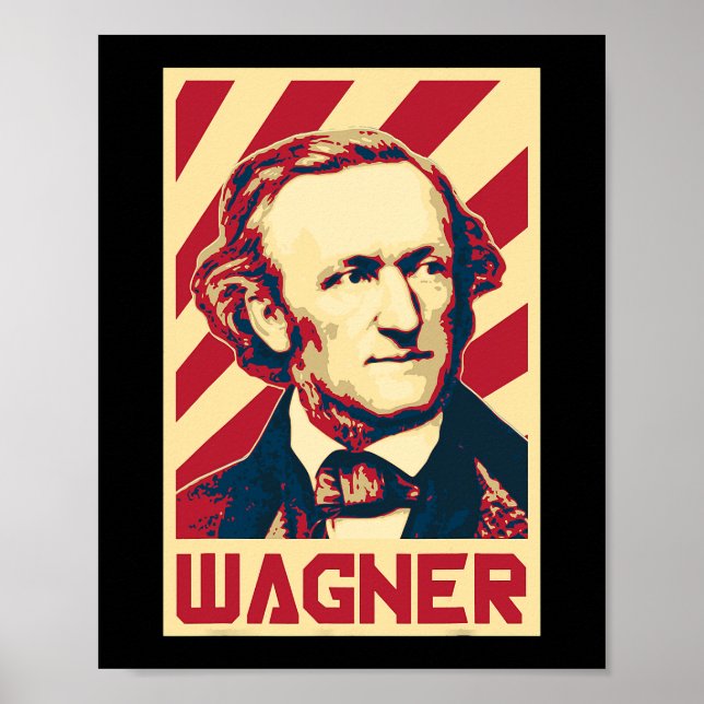 Richard Wagner Classical Music Composer Retro Prop Poster (Front)