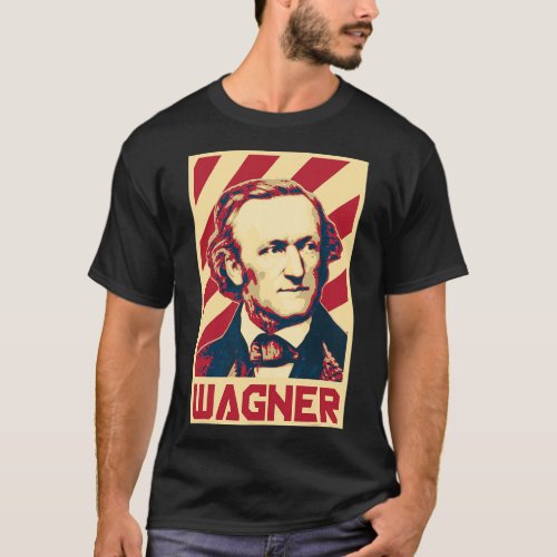 Richard Wagner Classical Music Composer Retro Prop T_Shirt