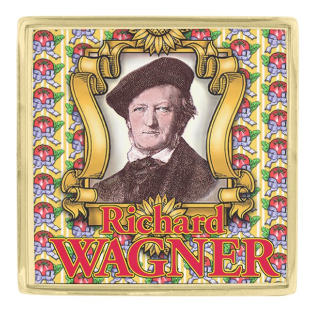 Richard Wagner Gold Finish Lapel Pin (Front)