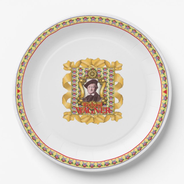 Richard Wagner Paper Plates (Front)
