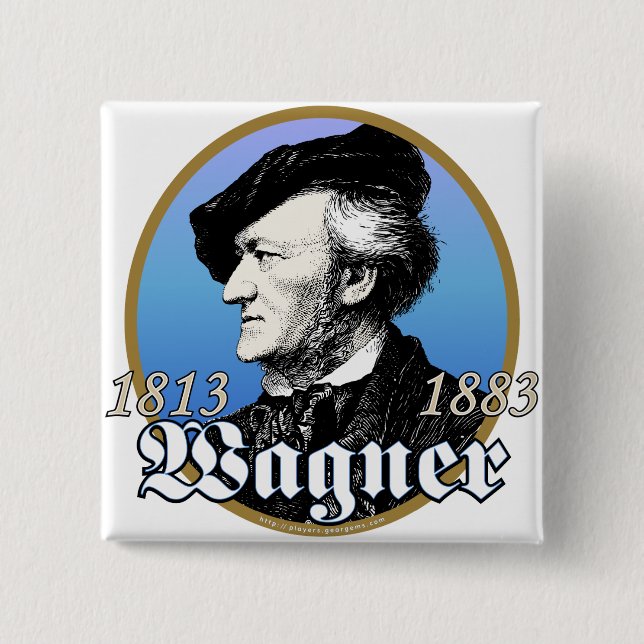 Richard Wagner Pinback Button (Front)