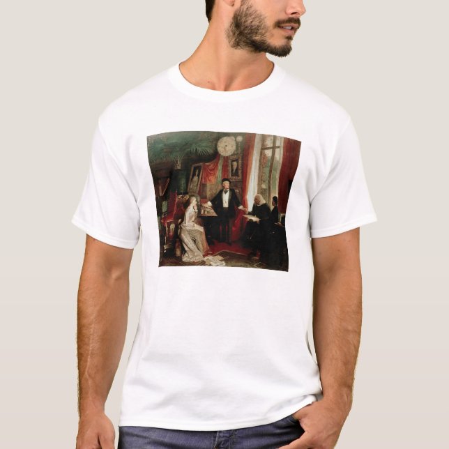 Richard Wagner with Franz Liszt and Liszt's daught T-Shirt (Front)