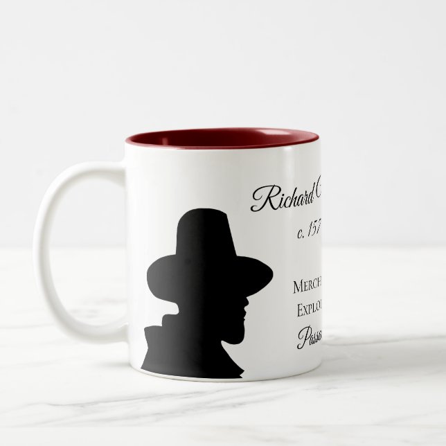 Richard Warren Mayflower Descendant Mug (Left)