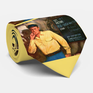 Richard Widmark ad for "Hell and High Water" print Neck Tie