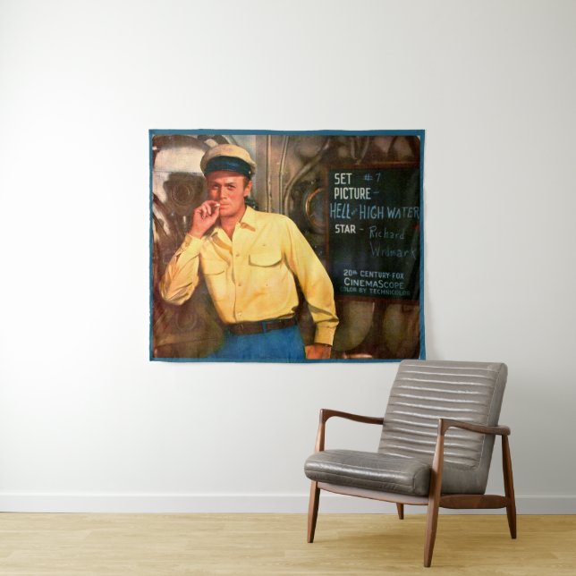 Richard Widmark ad for Hell and High Water Tapestry (In Situ (Horizontal))