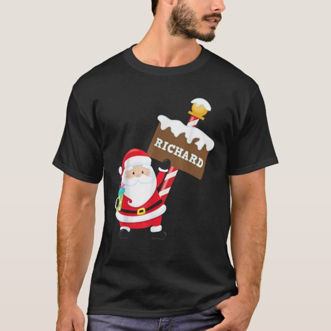 Richard Xmas First Name Family Surname Christmas S T-Shirt (Front)