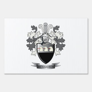 Richardson Coat of Arms Yard Sign