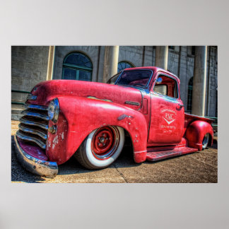 Richardson Motor Company Rat Chevy Poster