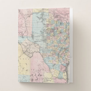Richardson's New Map Of The State Of Texas Pocket Folder