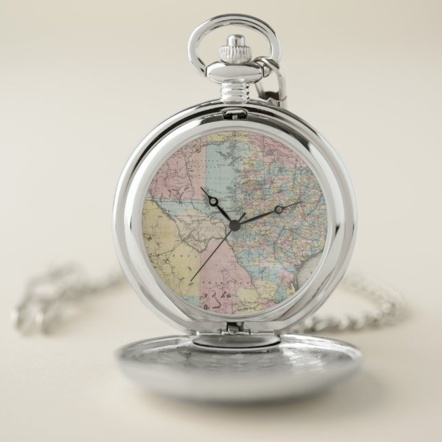 Richardson's New Map Of The State Of Texas Pocket Watch (Inside)