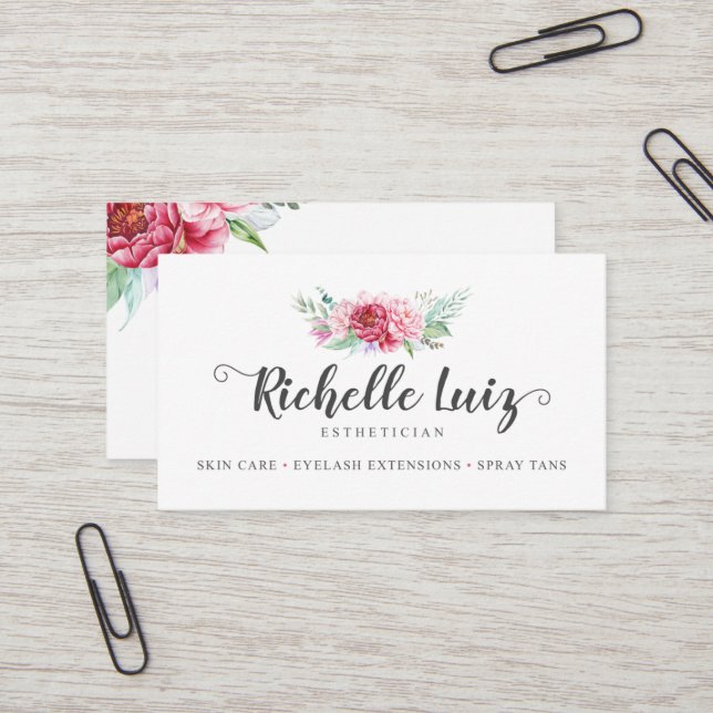 Richelle Luiz Custom Business Cards (Front/Back In Situ)