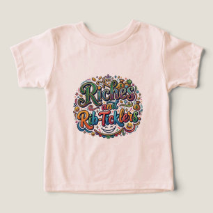 Riches and Rib-Ticklers – Funny Wealth-Inspired Toddler T-shirt