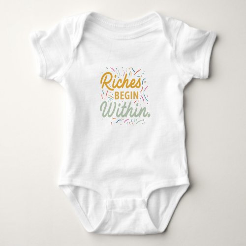 Riches Begin Within baby clothes Baby Bodysuit