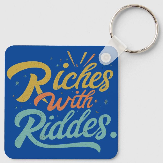 riches in riddles keychain (Back)