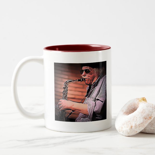 Richie Cole Alto Madness Orchestra Mug (With Donut)