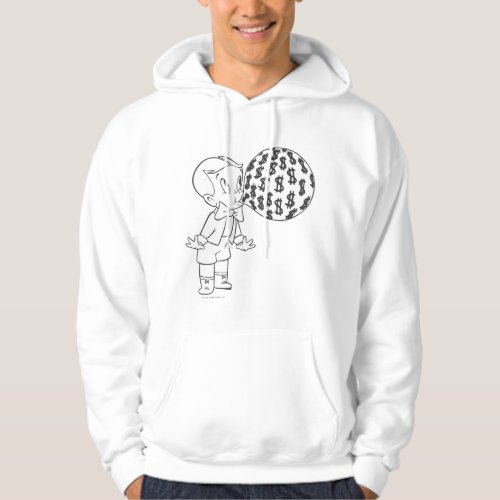 Richie Rich Blowing Bubble _ BW Hoodie