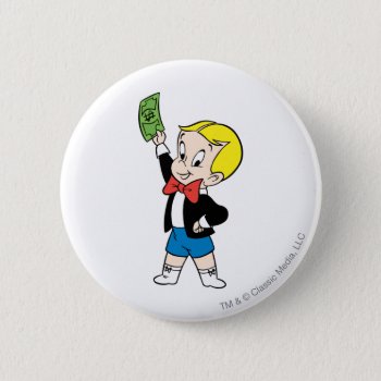 Richie Rich Dollar Bill - Color Button by richierich at Zazzle
