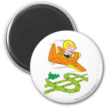 Richie Rich Flying Plane - Color Magnet by richierich at Zazzle