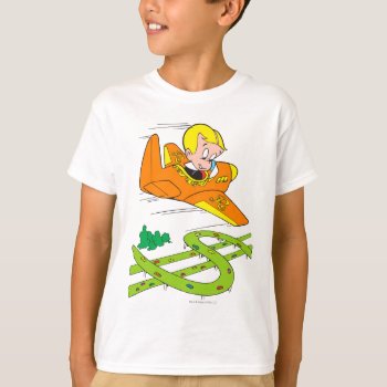 Richie Rich Flying Plane - Color T-shirt by richierich at Zazzle