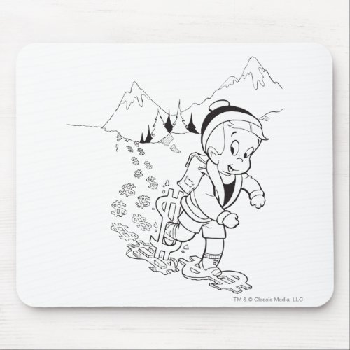 Richie Rich Hiking _ BW Mouse Pad