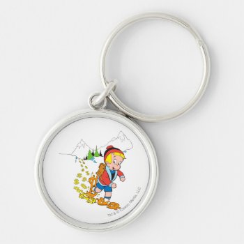 Richie Rich Hiking - Color Keychain by richierich at Zazzle