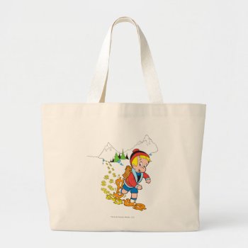 Richie Rich Hiking - Color Large Tote Bag by richierich at Zazzle