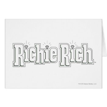 Richie Rich Logo - B&w by richierich at Zazzle