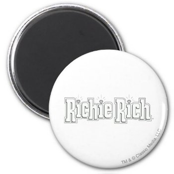 Richie Rich Logo - B&w Magnet by richierich at Zazzle