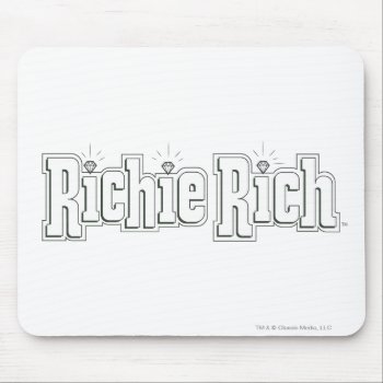 Richie Rich Logo - B&w Mouse Pad by richierich at Zazzle