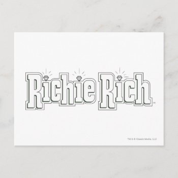 Richie Rich Logo - B&w Postcard by richierich at Zazzle