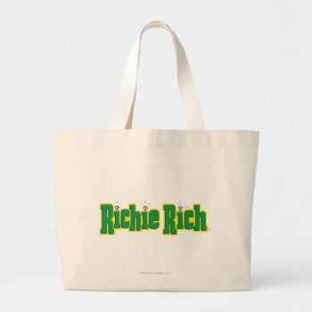 Richie Rich Logo - Color Large Tote Bag by richierich at Zazzle