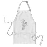 Richie Rich Money Bag - B&amp;W Adult Apron