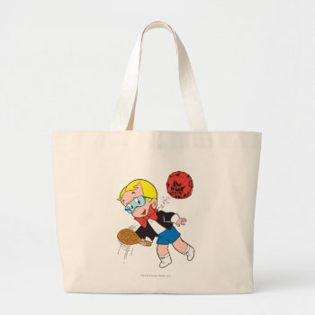 Richie Rich Paddle Ball - Color Large Tote Bag by richierich at Zazzle